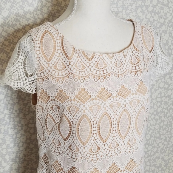 ELIZA J OVERLAY SHEATH DRESS - Picture 1 of 7